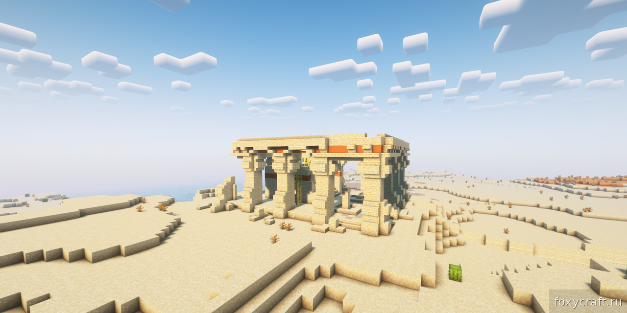 Скриншот мода Qraftyfied Structure с японской пагодой в Minecraft