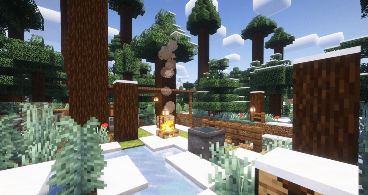 Игрок использует щётку для очистки древних артефактов в Minecraft