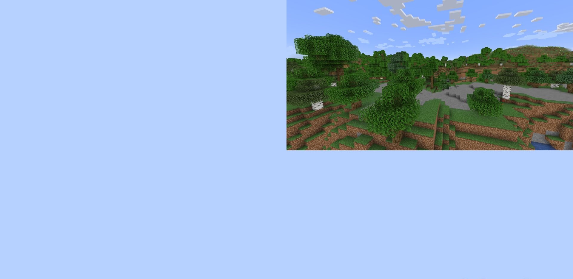 Ночной лес в Minecraft с Quarter Shaders - эффект миниатюрного отображения