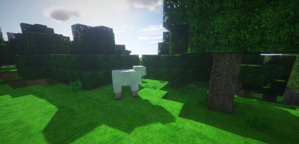 Готовый мир Minecraft с установленным Qubit’s Ultra64 - реалистичные текстуры блоков и ландшафта