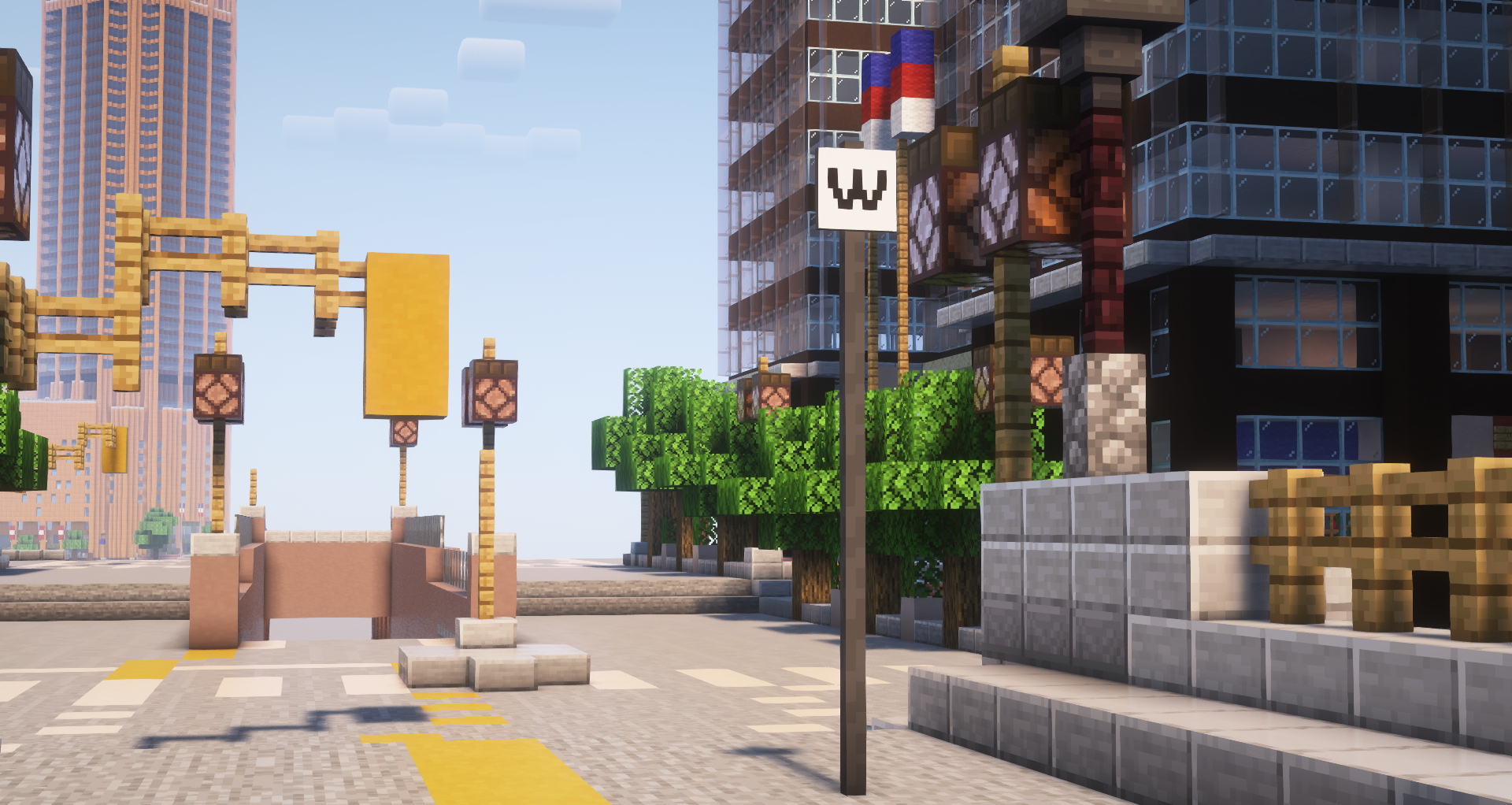 Строительство железной дороги в Minecraft с новыми блоками из Railroad Blocks Mod