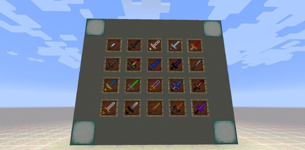 Сравнение обычного и редкого оружия из мода Random Loot