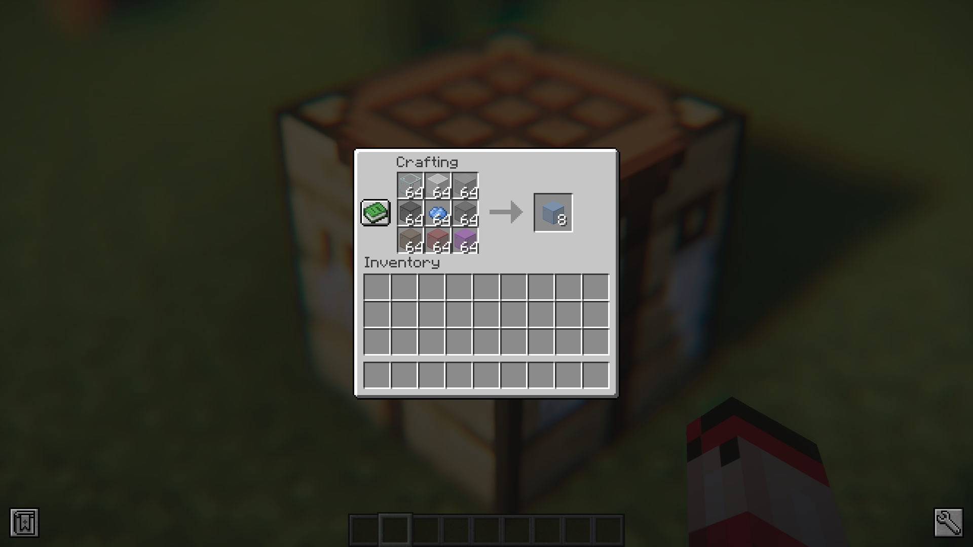 Разноцветные стеклянные панели в Minecraft с модом Re-Dye Glass