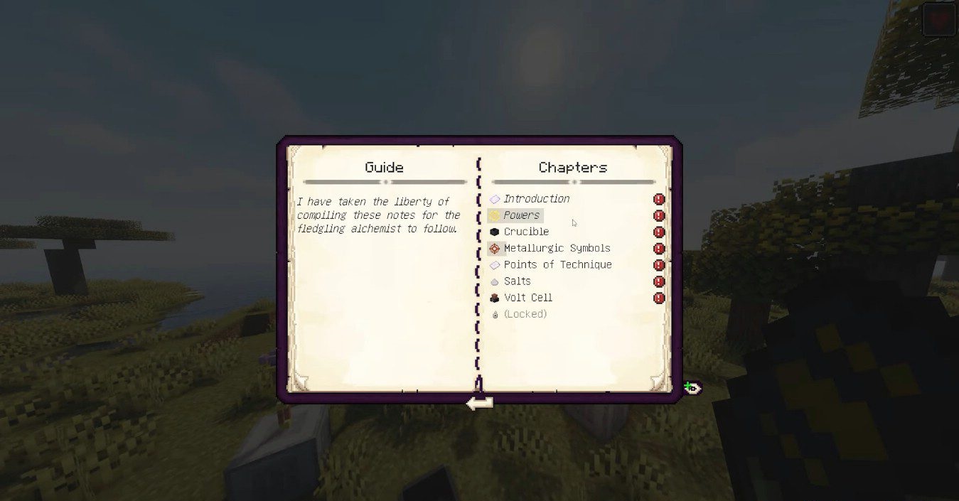Пример алхимической лаборатории в Minecraft с модом Reactive Alchemy
