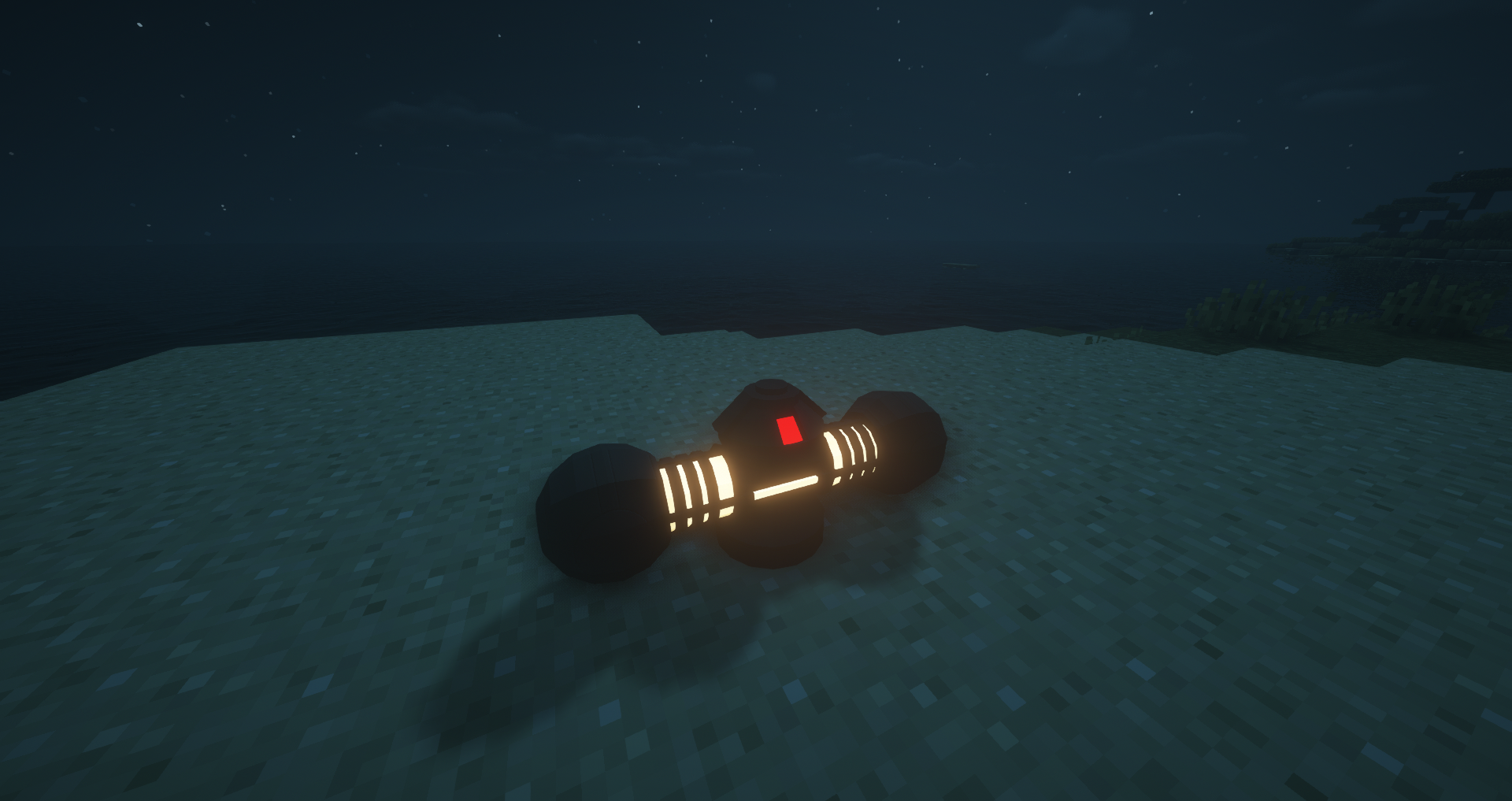 Реактор в Minecraft с модом Stargate Fighters, генерирующий энергию