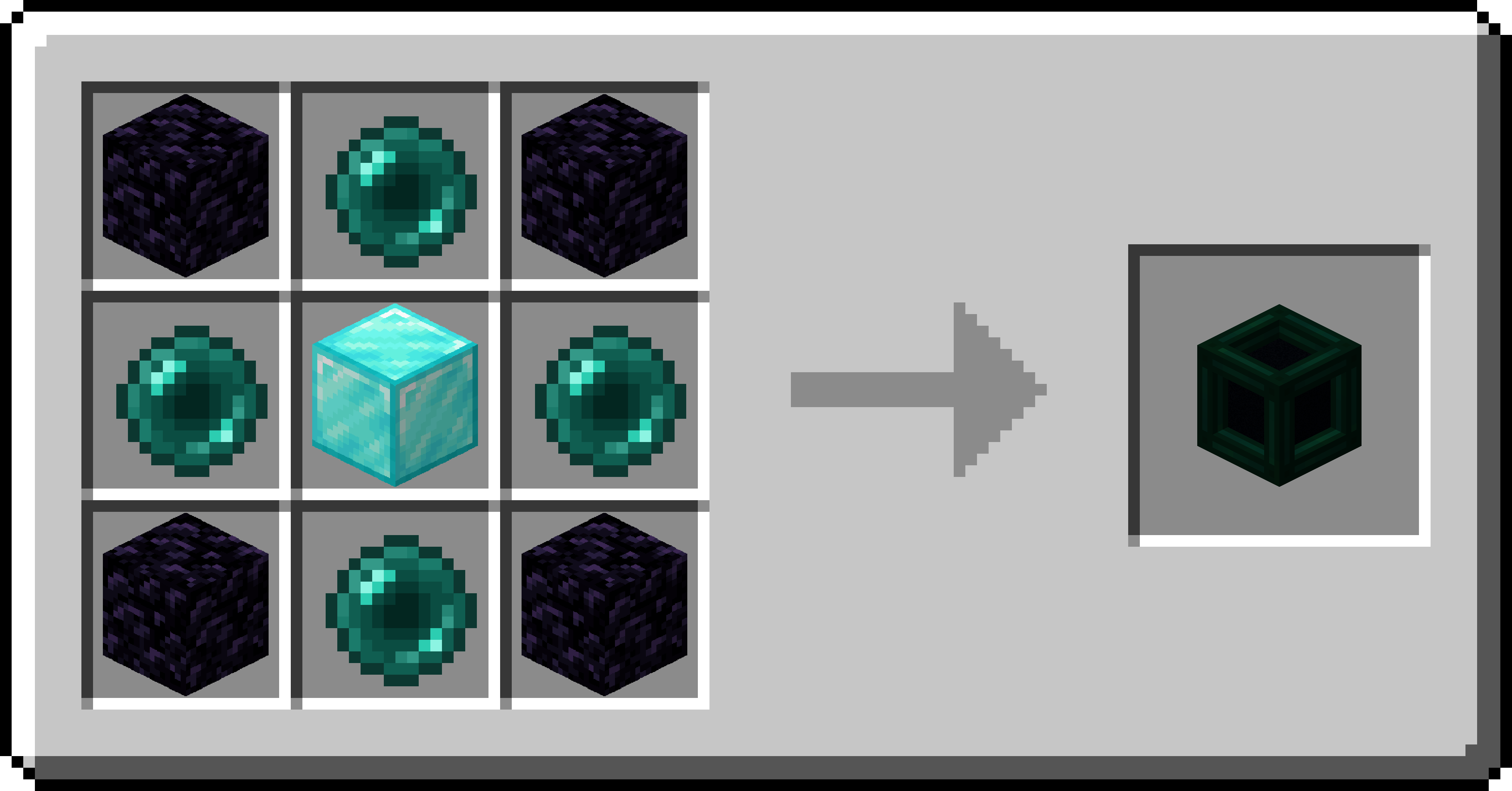 Новые предметы из последнего обновления Minecraft на верстаке