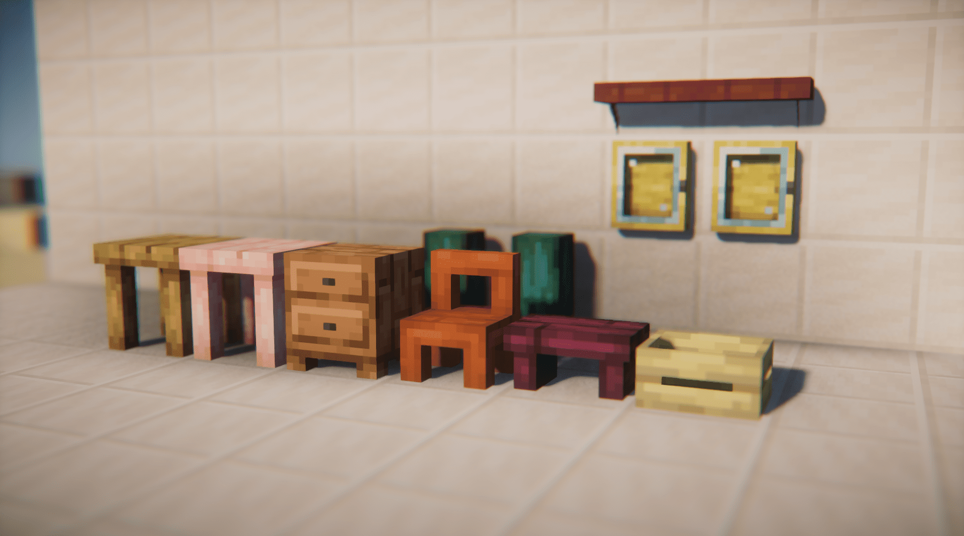 Кухня в Minecraft с новой мебелью из Re:Deco