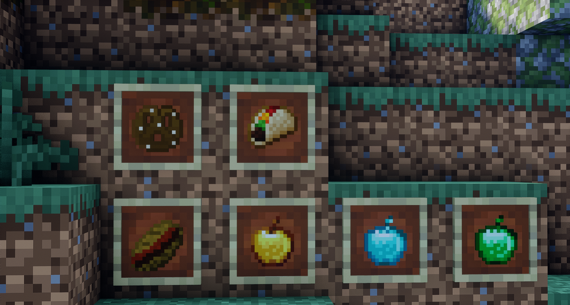 Игрок наслаждается новыми блюдами из мода Reg’s More Foods