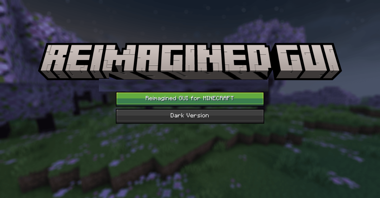 Reimagined GUI (Dark)  1.21.1