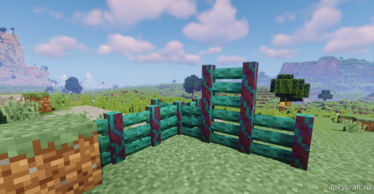 Реалистичные деревянные ограждения для ферм и домов в Minecraft