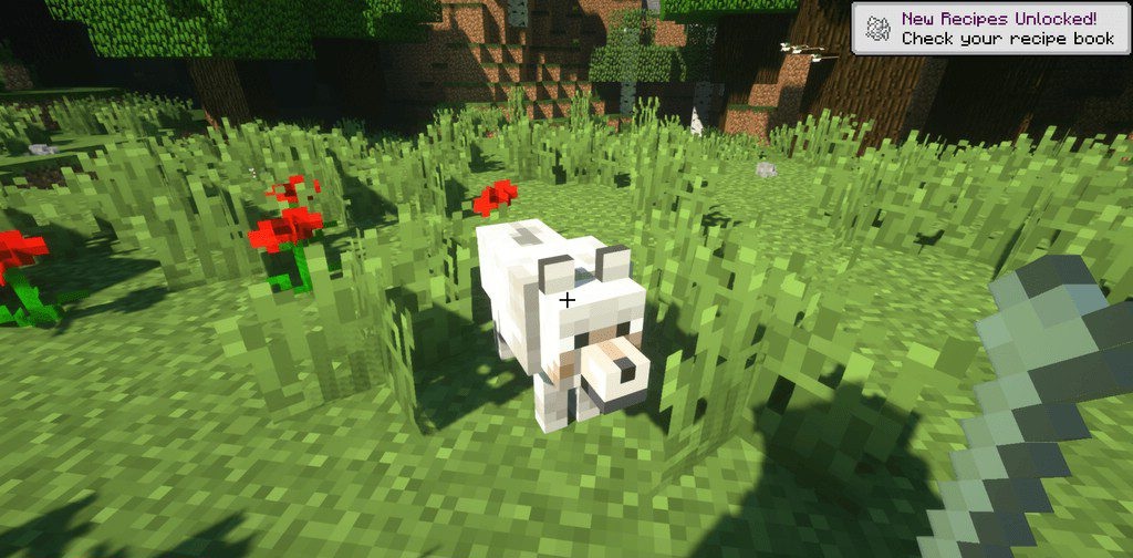 Пример работы мода Respawnable Pets в игре Minecraft