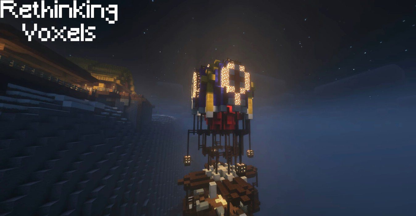 Деревня в Minecraft с реалистичными тенями и освещением