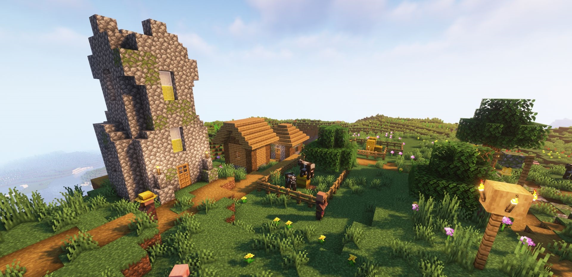 Сравнение стандартной и изменённой торговли в Minecraft с Retraining Mod