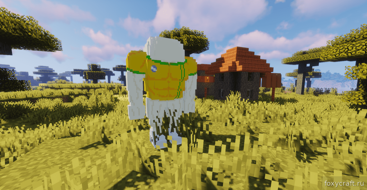 Richarlyson Golem в разных биомах Minecraft