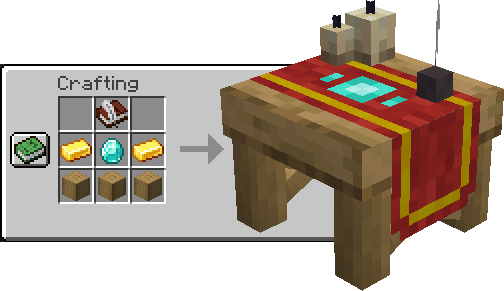 Интерфейс стола зачарования с рунами в моде Runic Enchanting для Minecraft