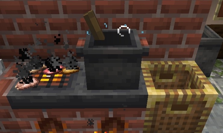 Деревенская кухня с новой мебелью из Farmer’s Delight в Minecraft