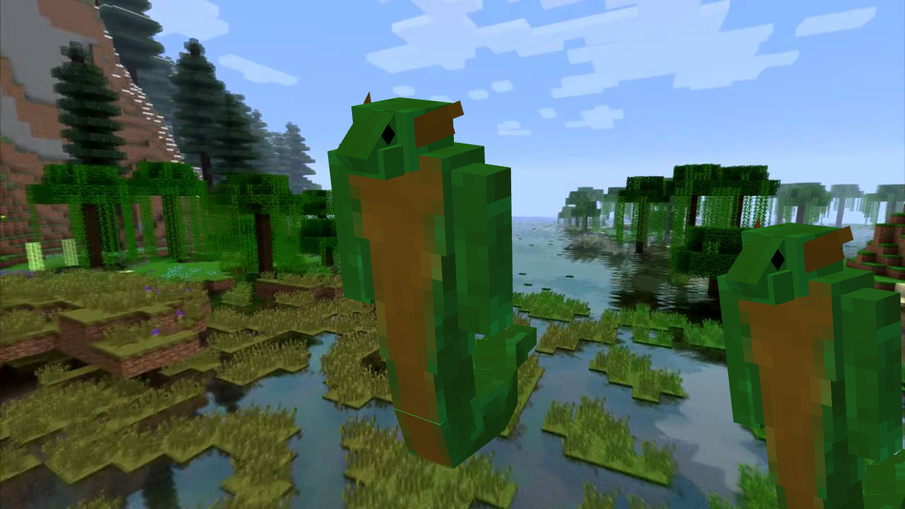 Игрок исследует археологические раскопки в Minecraft