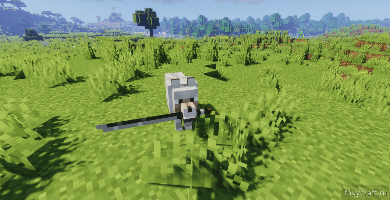 Собака-самурай в Minecraft в детализированном японском окружении