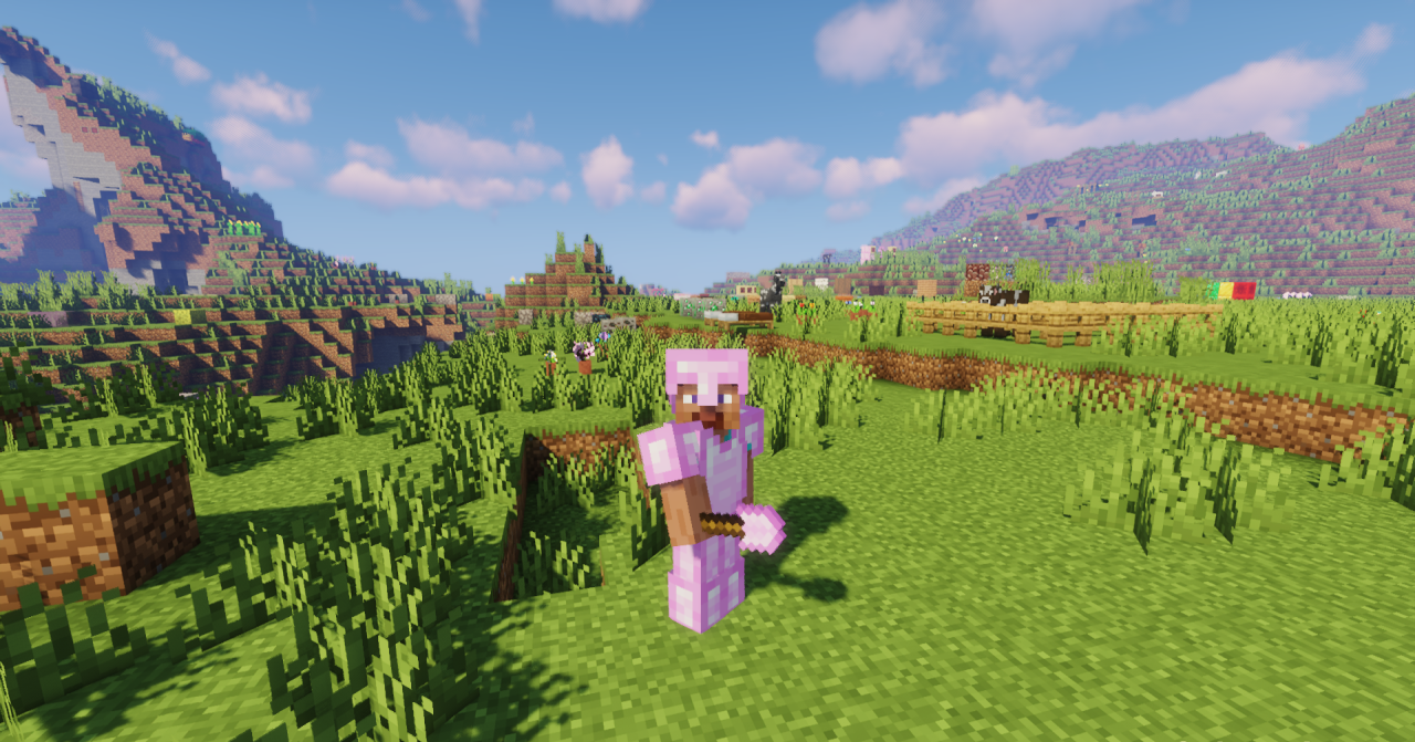 Детализация текстур предметов в Sarah’s Pink Diamonds для Minecraft