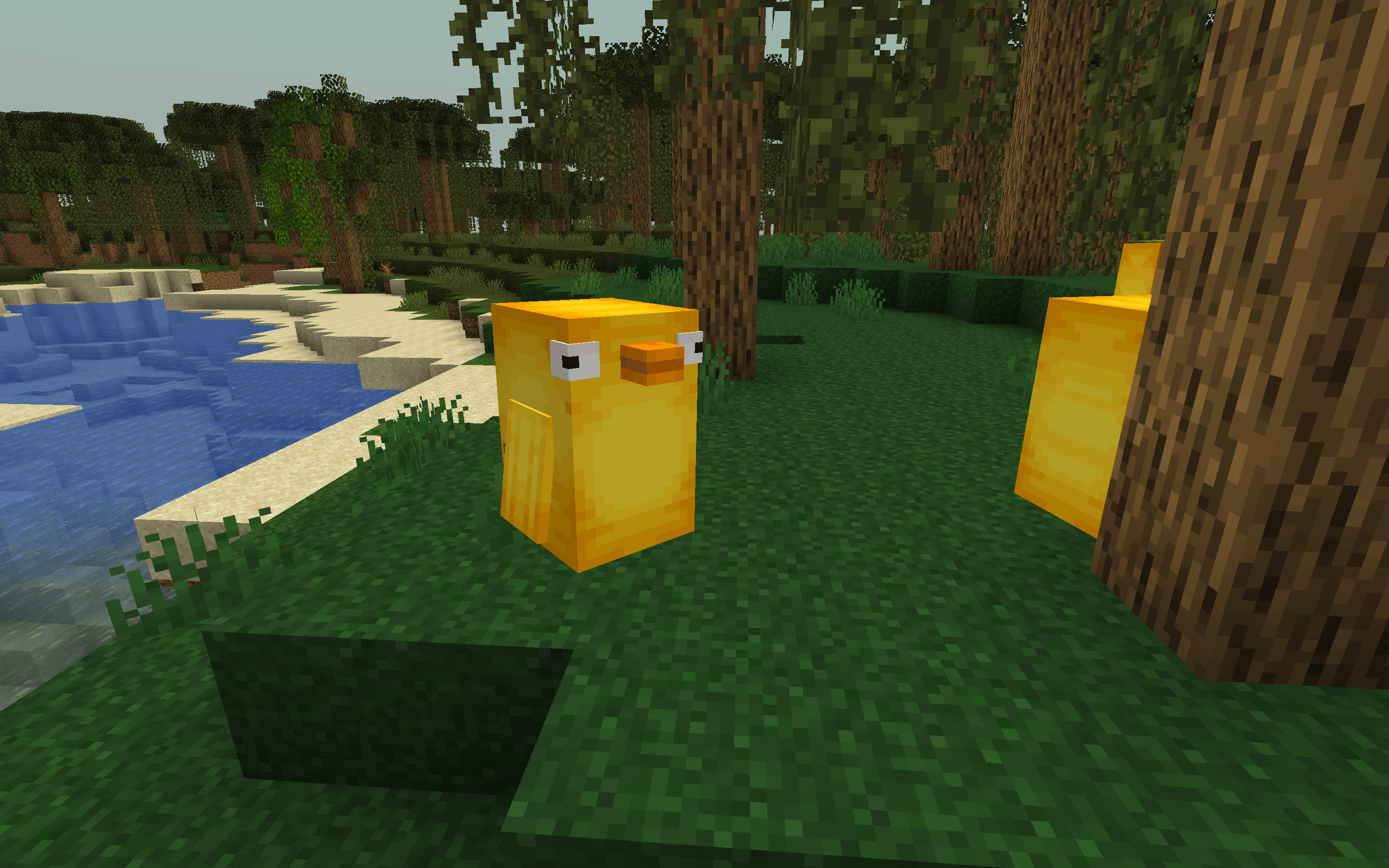Красивая постройка в Minecraft с использованием разных блоков и освещения