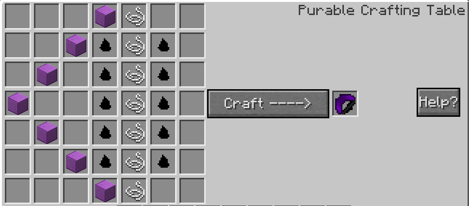 Крупный план верстака и инструментов для крафта в Minecraft