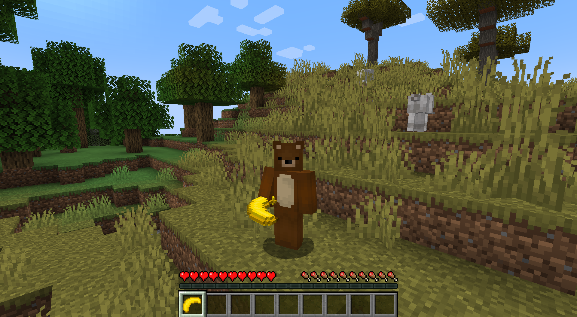 Игроки на сервере Minecraft в режиме PvP