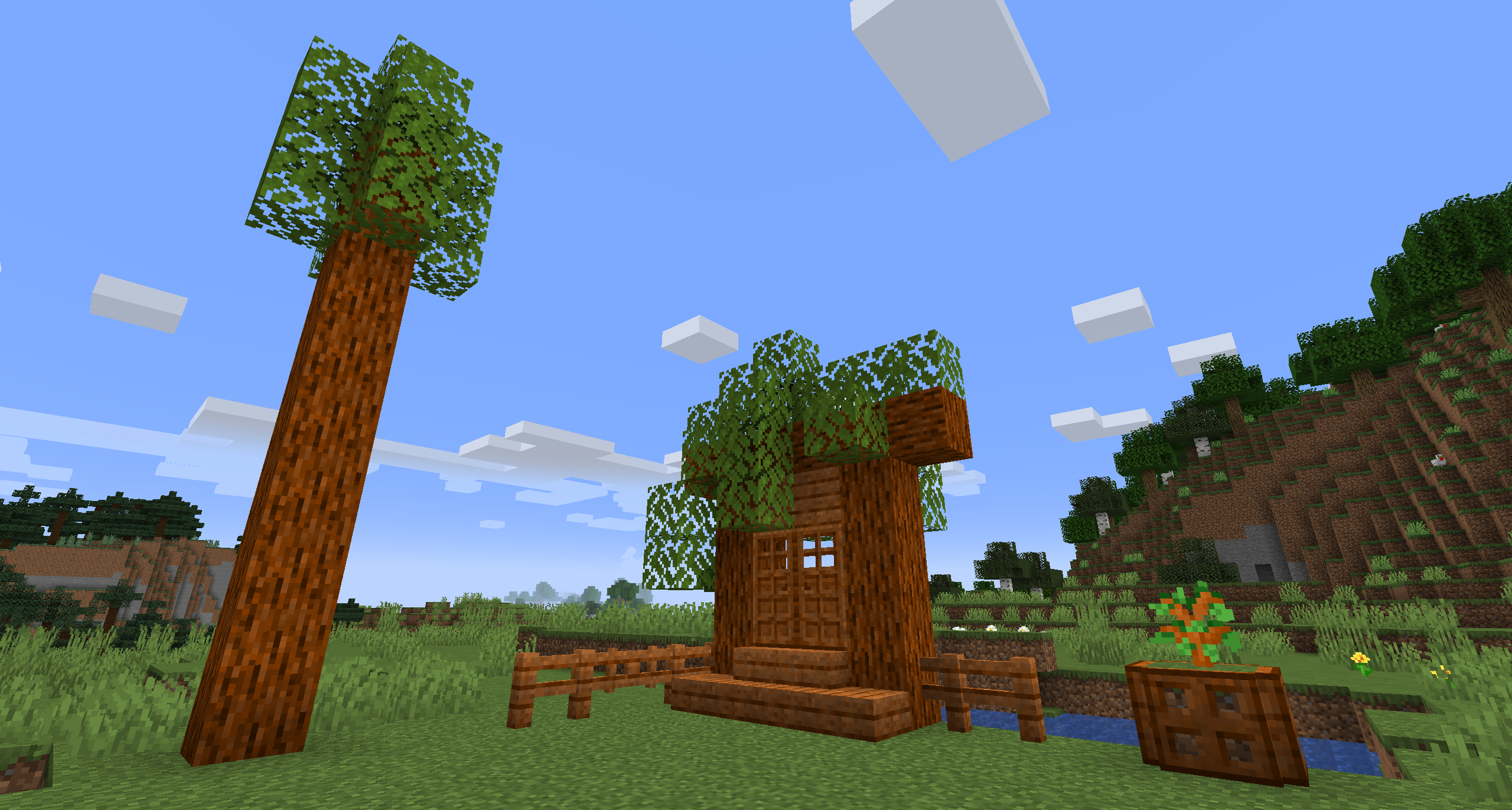 Пример крафта алмазной кирки и печи в Minecraft