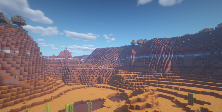 Красивый дом в Minecraft с детализированным интерьером и садом