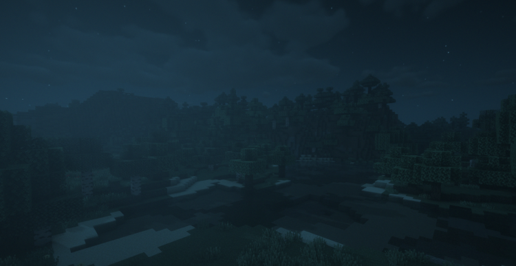 Разные биомы Minecraft: пустыня, лес и горы
