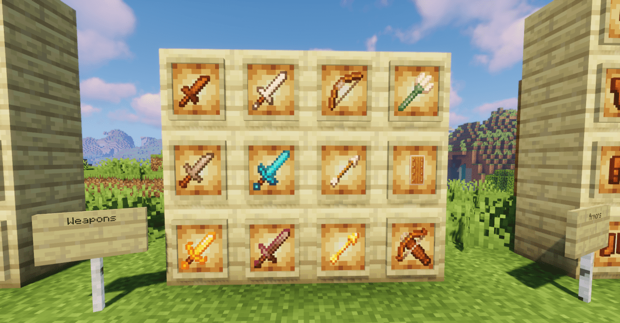 Сравнение старых и новых текстур инструментов в Minecraft с Scribblez’ Tool Tweaks