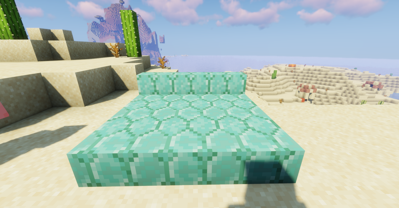 Сравнение стандартных и улучшенных призмариновых кирпичей в Minecraft