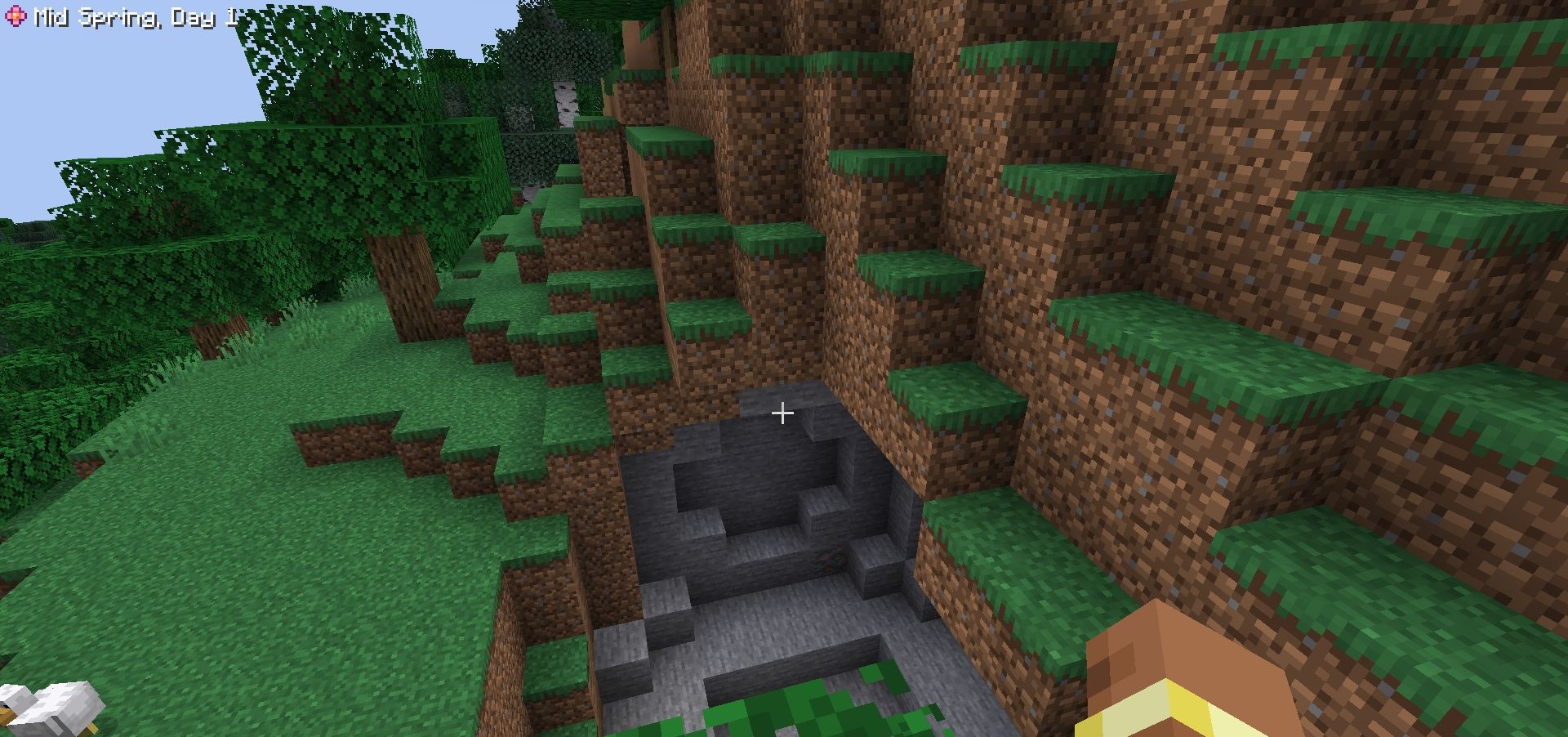 SeasonHUD мод с настройками отображения сезонов в Minecraft