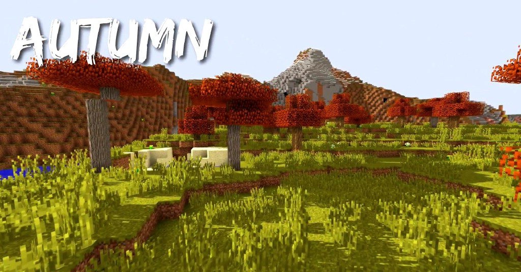 Скриншот мода Serene Seasons: зимний лес в Minecraft