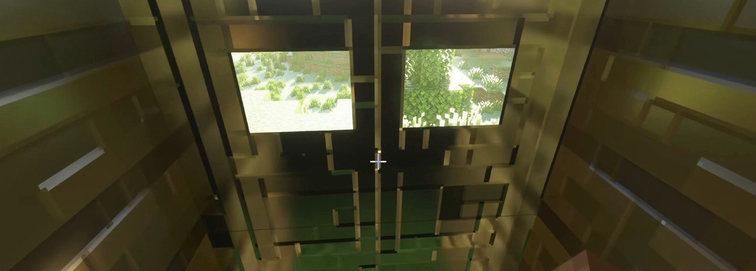 Реалистичная вода и отражения в Minecraft с шейдерами SEUS PTGI GFME
