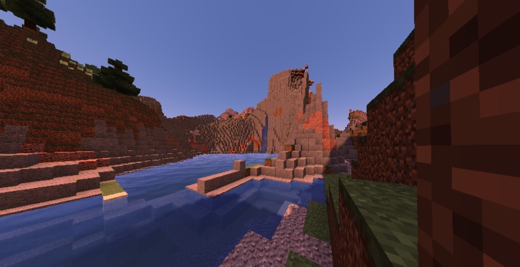 Сравнение графики Minecraft до и после установки SFLP шейдеров