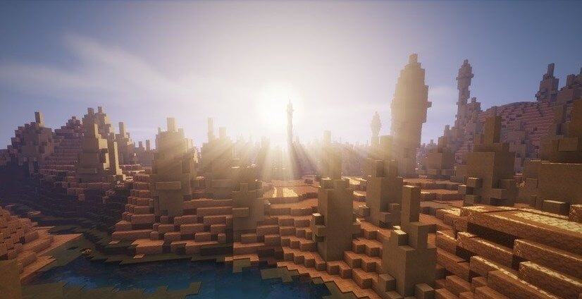 Реалистичное освещение в Minecraft с использованием шейдерного пакета Cybox