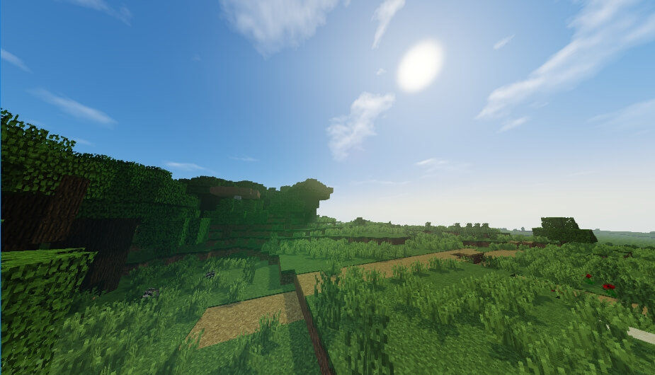 Игроки сражаются в PvP на сервере Minecraft с улучшенной графикой
