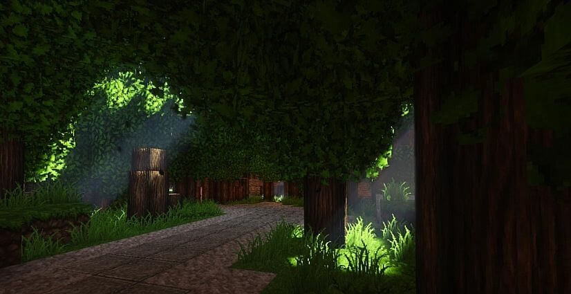 Реалистичная вода и освещение в Minecraft с шейдерами Stazza85 Super