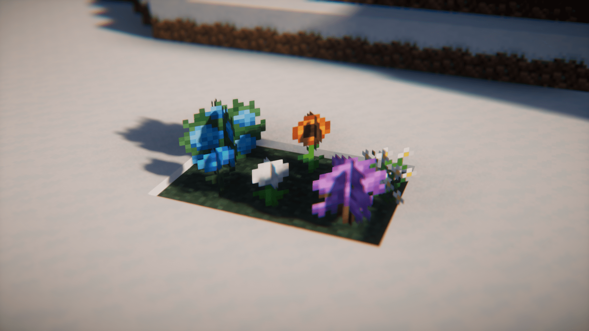 Готовые постройки с цветами Sierra’s Flowers в Minecraft