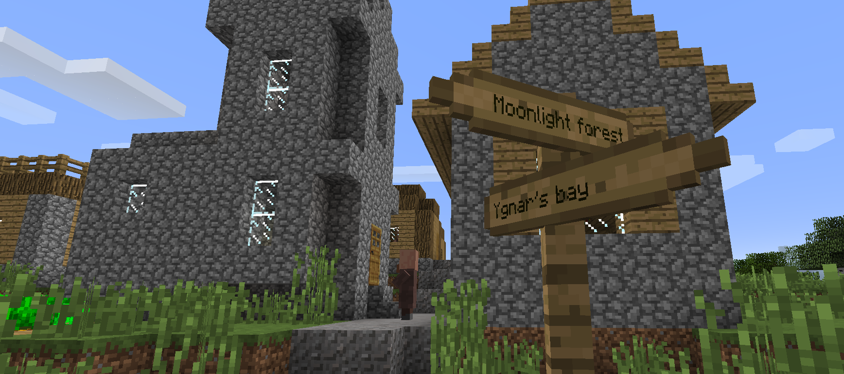 Пример редстоун-схемы для автоматической двери в Minecraft