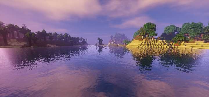 Сравнение графики в Minecraft с шейдерами Sildur's Vibrant и без них