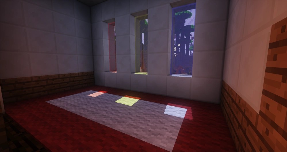 Грибной биом в Minecraft с улучшенной графикой от Sildurs Shaders 4