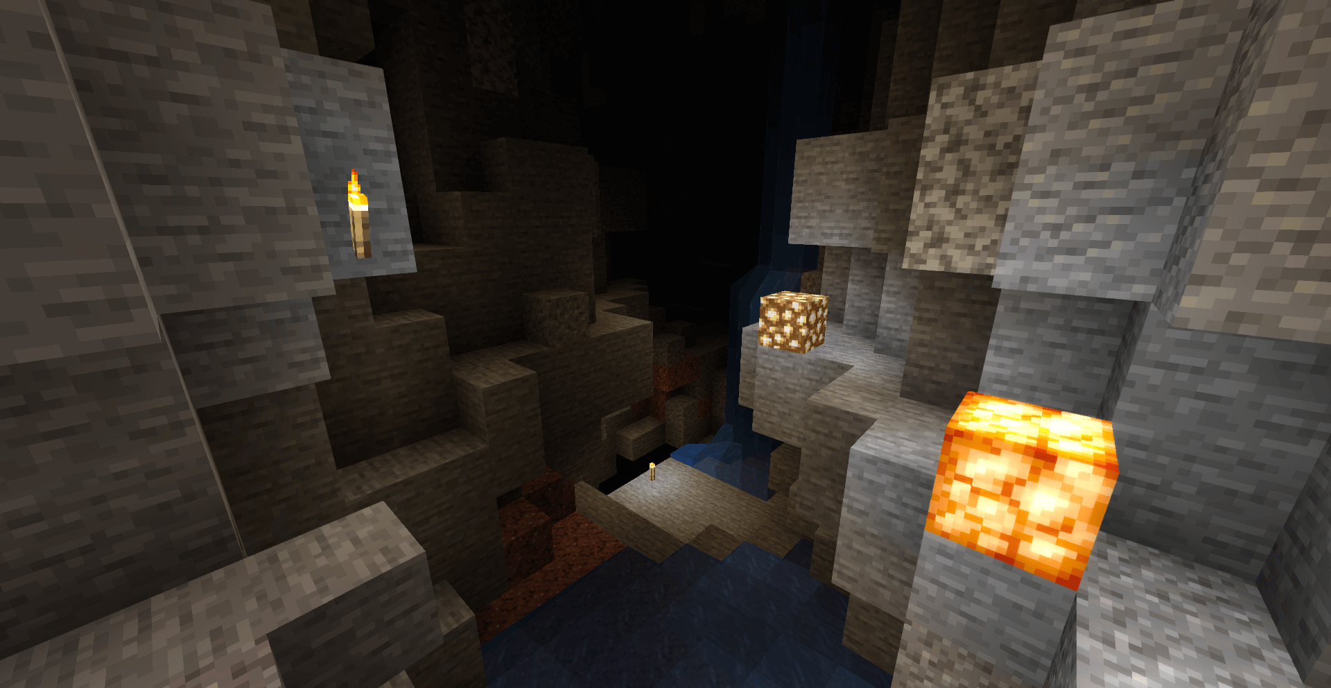 Яркие эффекты воды и неба в Minecraft с шейдерами Sildurs Fabulous