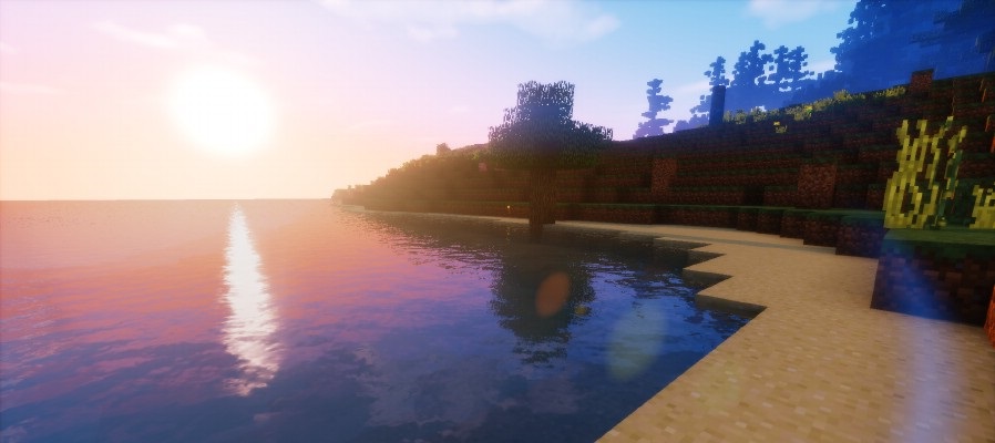 Сравнение графики в Minecraft до и после установки Sildur’s Shaders