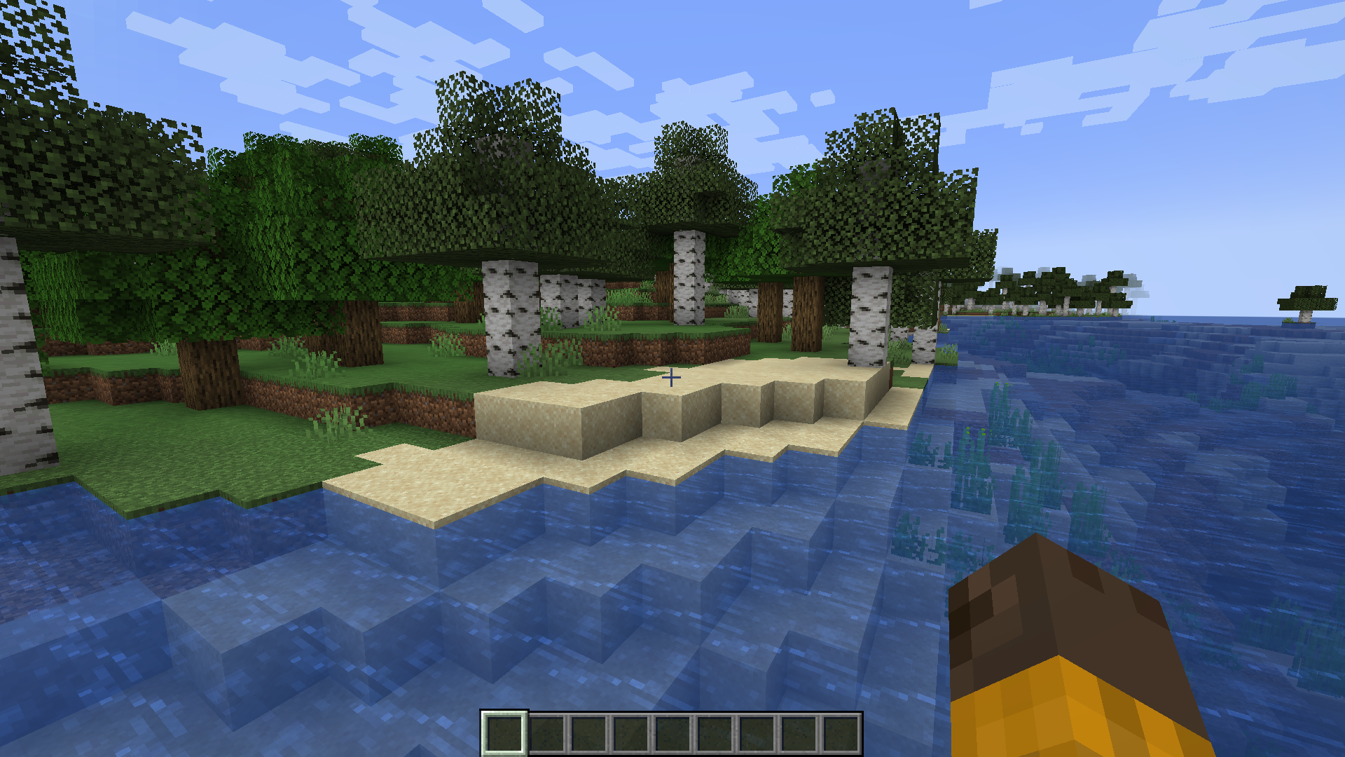 Готовый скриншот из Minecraft, сохраненный с помощью мода Silent Screenshots