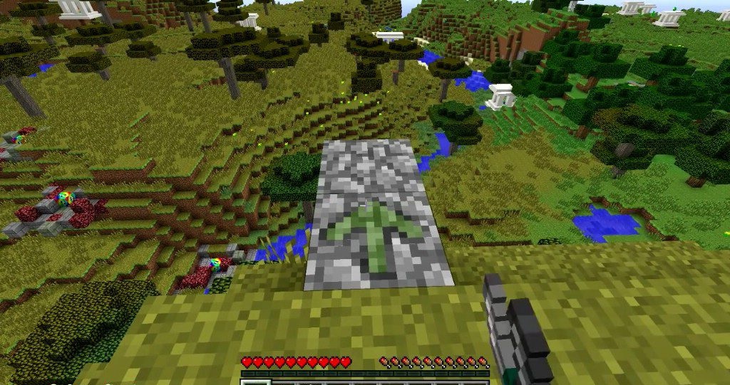 Пример использования транструктора для замены блоков в Minecraft