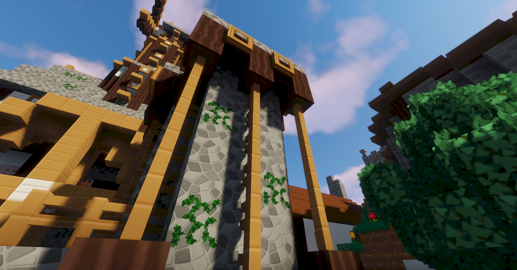 Готовый мир Minecraft с установленным текстур-паком SimonKraft