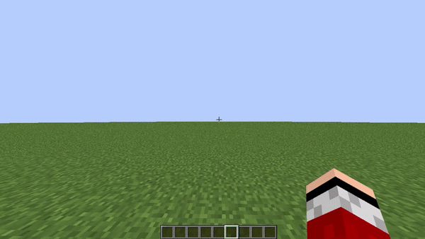 Плавный пролёт камеры Simple Cams через лесной биом в Minecraft