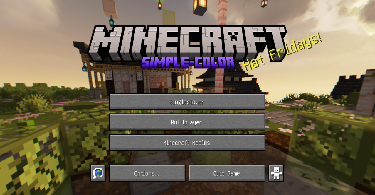 Готовые постройки в Minecraft с использованием текстур Simple Color