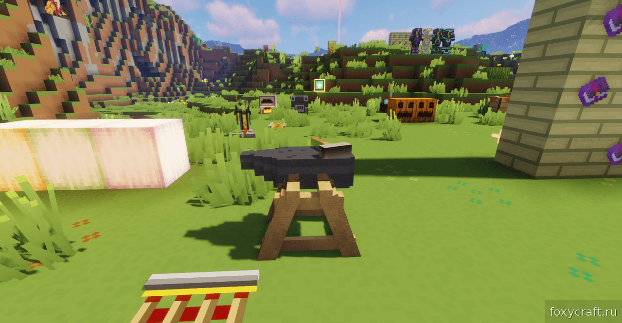 Игроки на сервере Minecraft в режиме Bed Wars